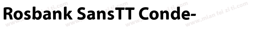 Rosbank SansTT Conde字体转换
